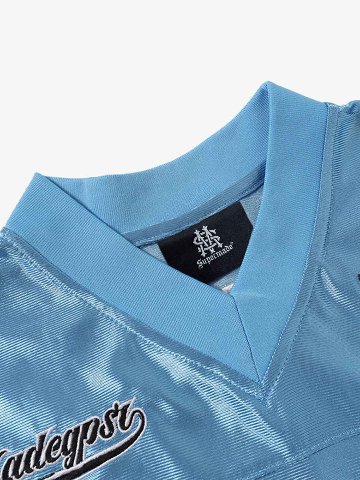 Jersey Loose Satin 06 Stitching Sports T-Shirt - Image 4