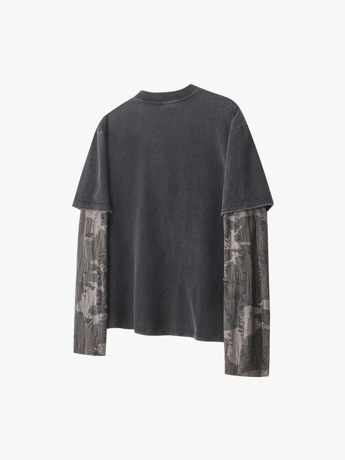 Layered Leopard Horse Graphic Long Sleeve T-Shirt - Image 3