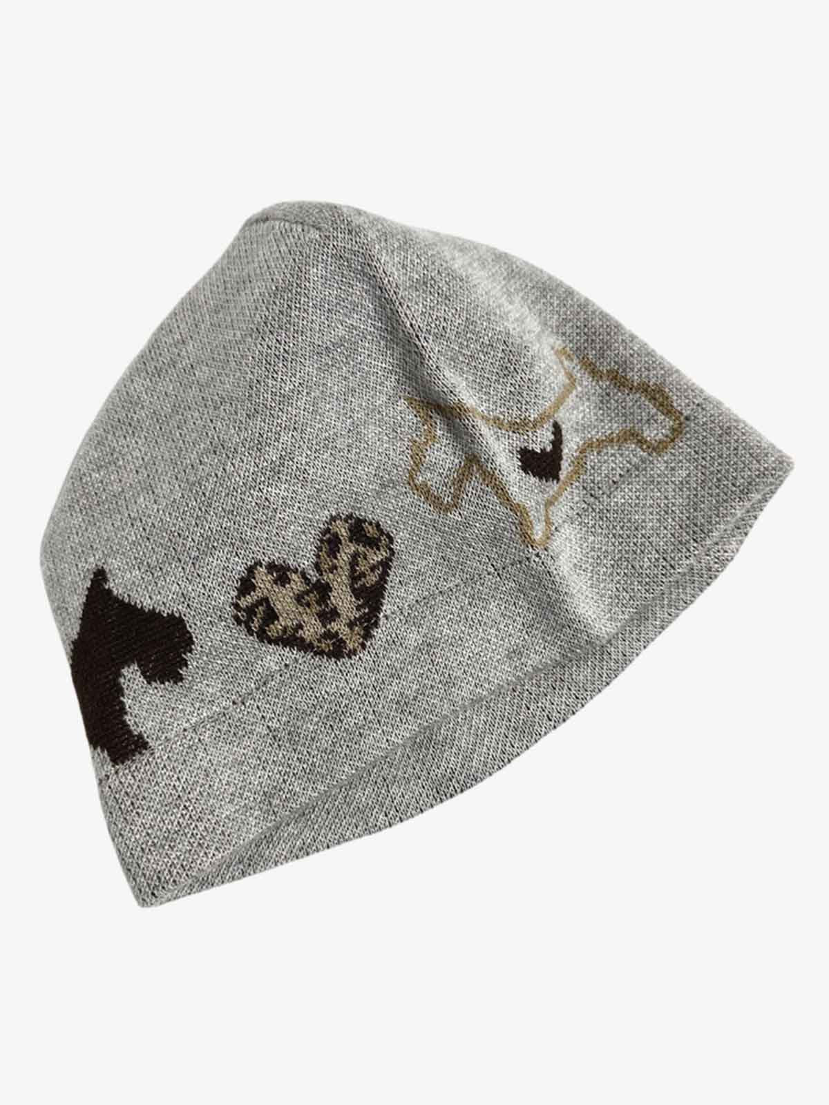 Leopard Heart & Dachshund Knit Beanie Hat - Image 4