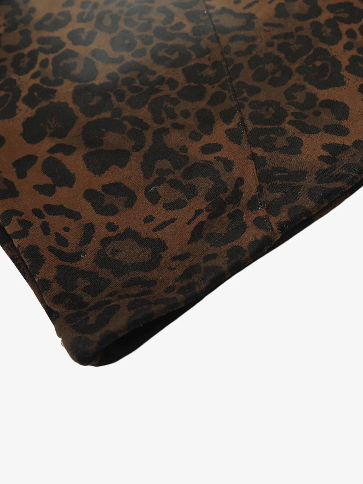 Leopard Print Adjustable Hem Barrel Pants - Image 9