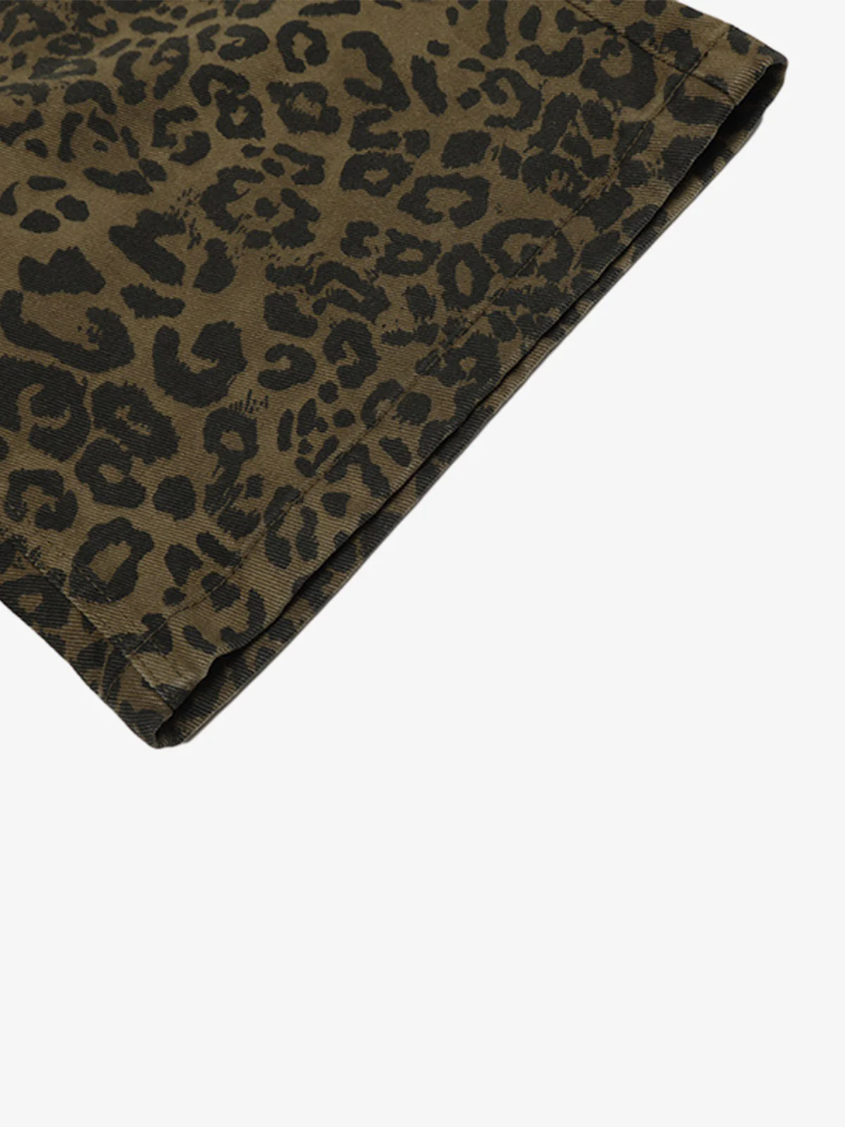 Leopard Print Cotton Wide Leg Jorts - Image 8