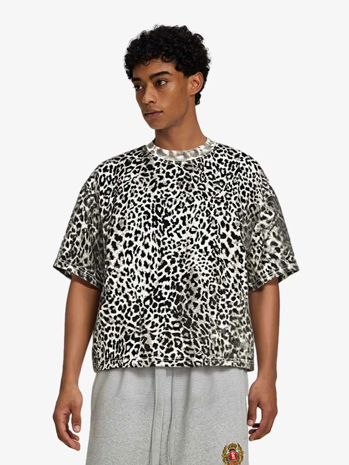 Leopard Print Oversized T-Shirt - Image 3