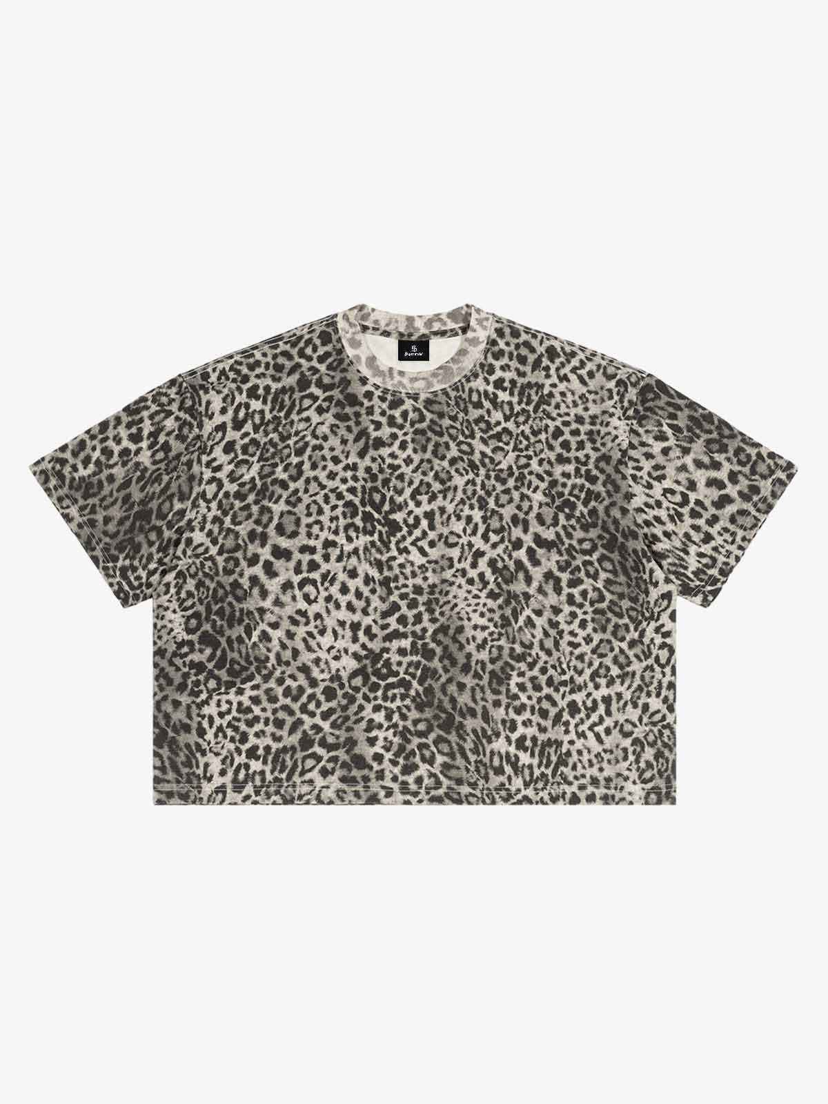 Leopard Print Oversized T-Shirt - Image 8