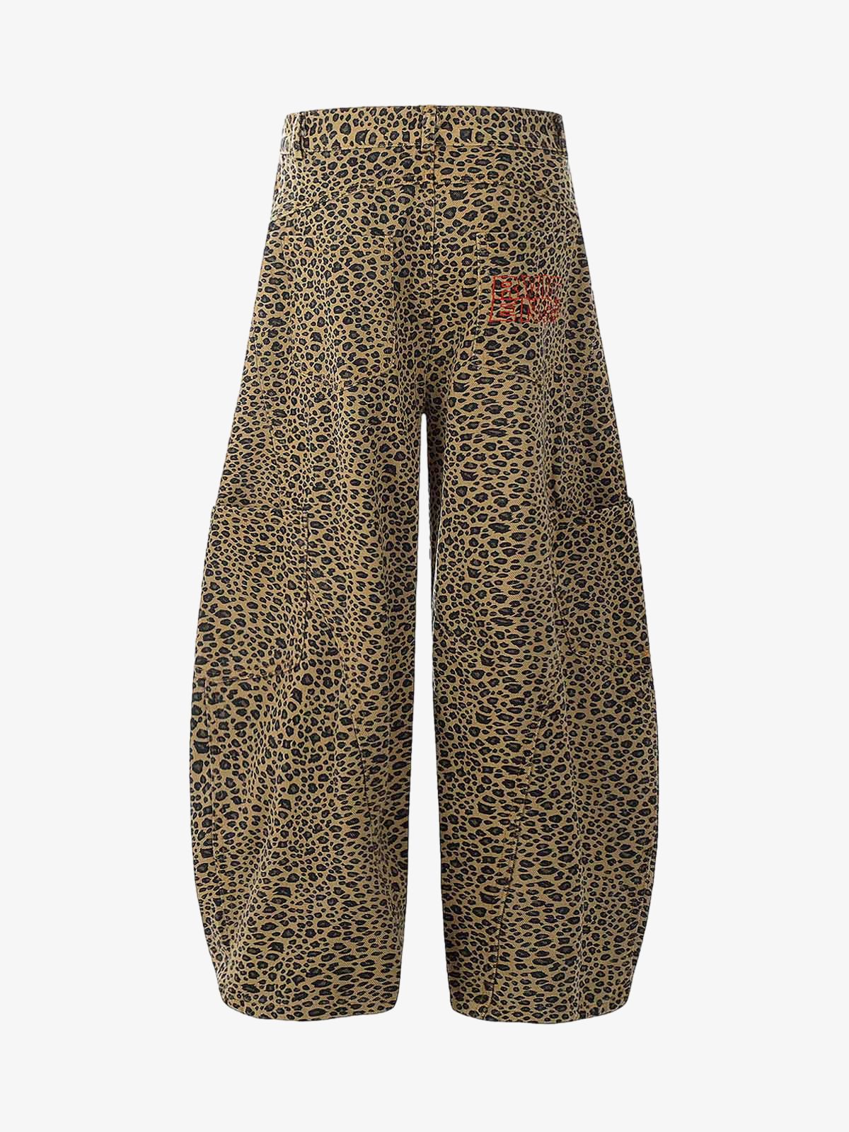 Cheetah Print Barrel Pants - 2416 - Image 4