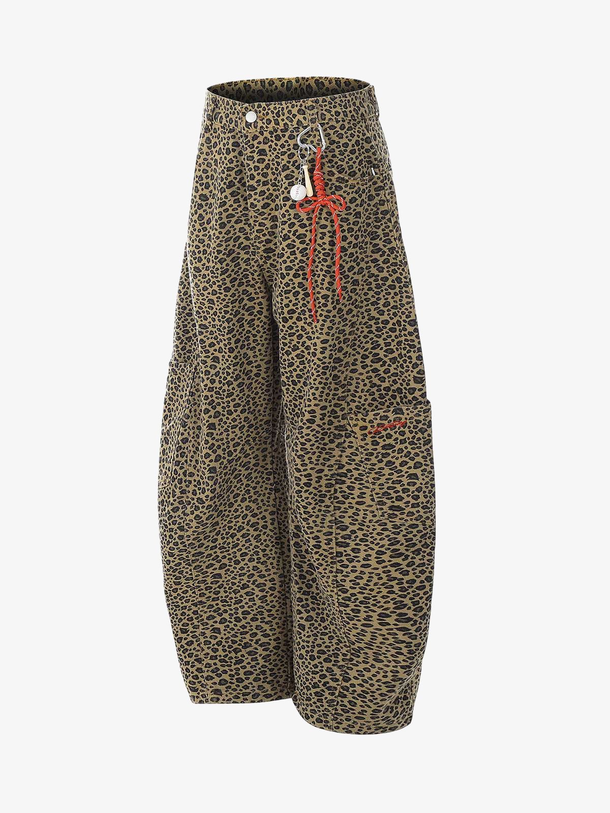 Cheetah Print Barrel Pants - 2416 - Image 5