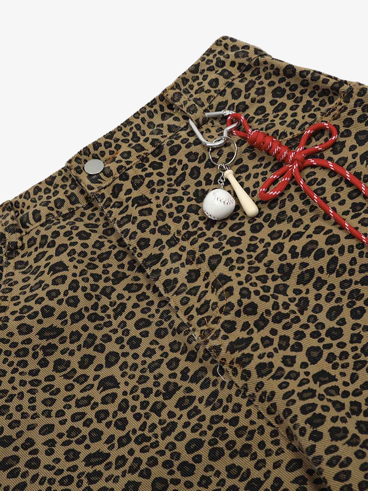 Cheetah Print Barrel Pants - 2416 - Image 9