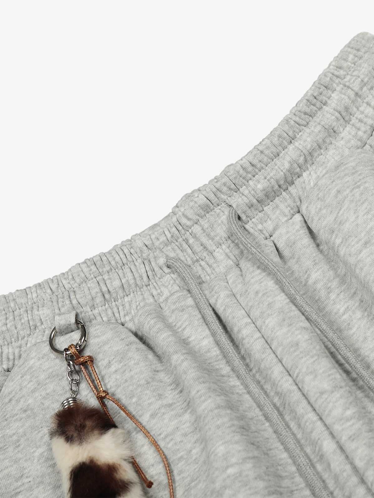 Leopard Stripe Charm Wide Leg Drawstring Sweatpants - Image 11