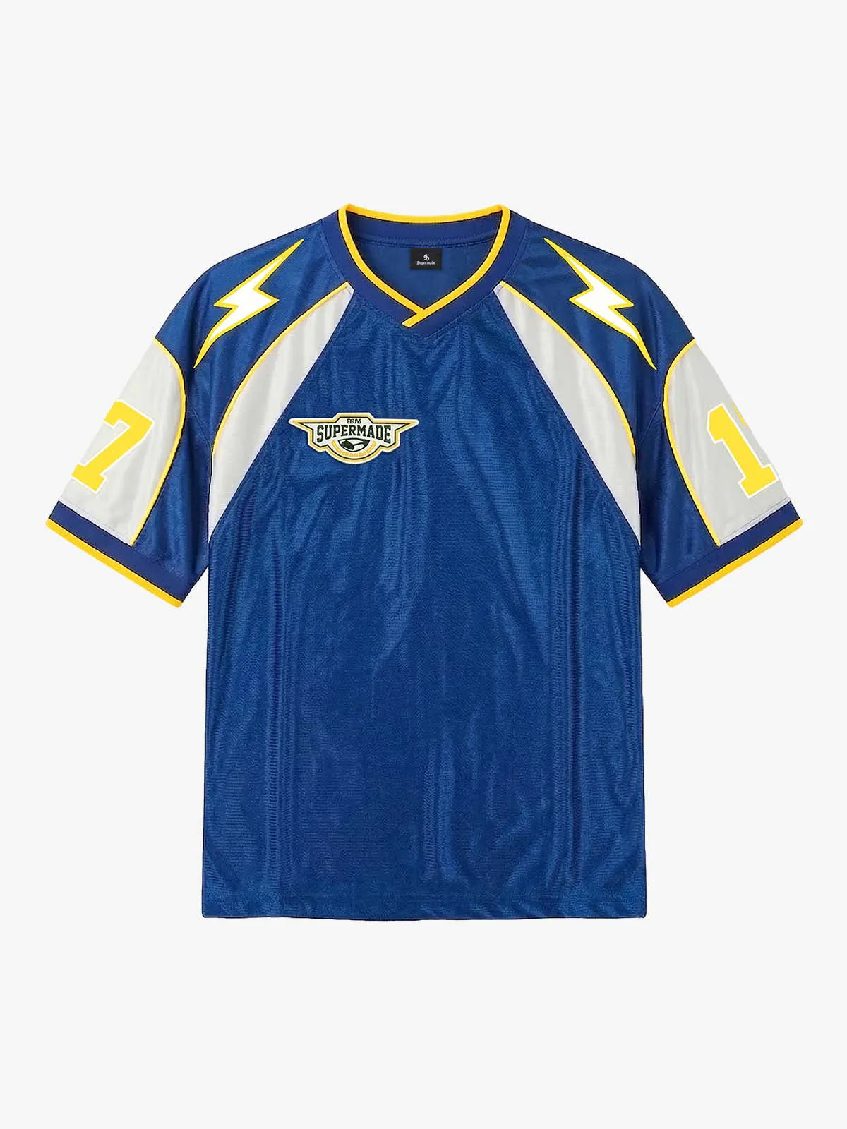 Lightning Colorblock Mesh Jersey Design Customization T-Shirt - Image 8