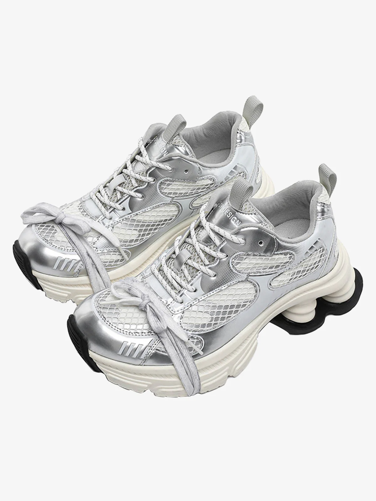 Mesh Breathable Platform Sneakers - Image 2