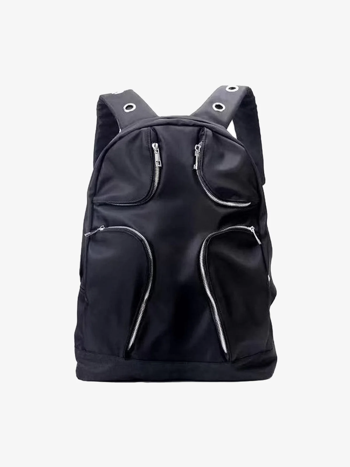 Metal Partition Multi-Pocket Nylon Backpack - Image 2