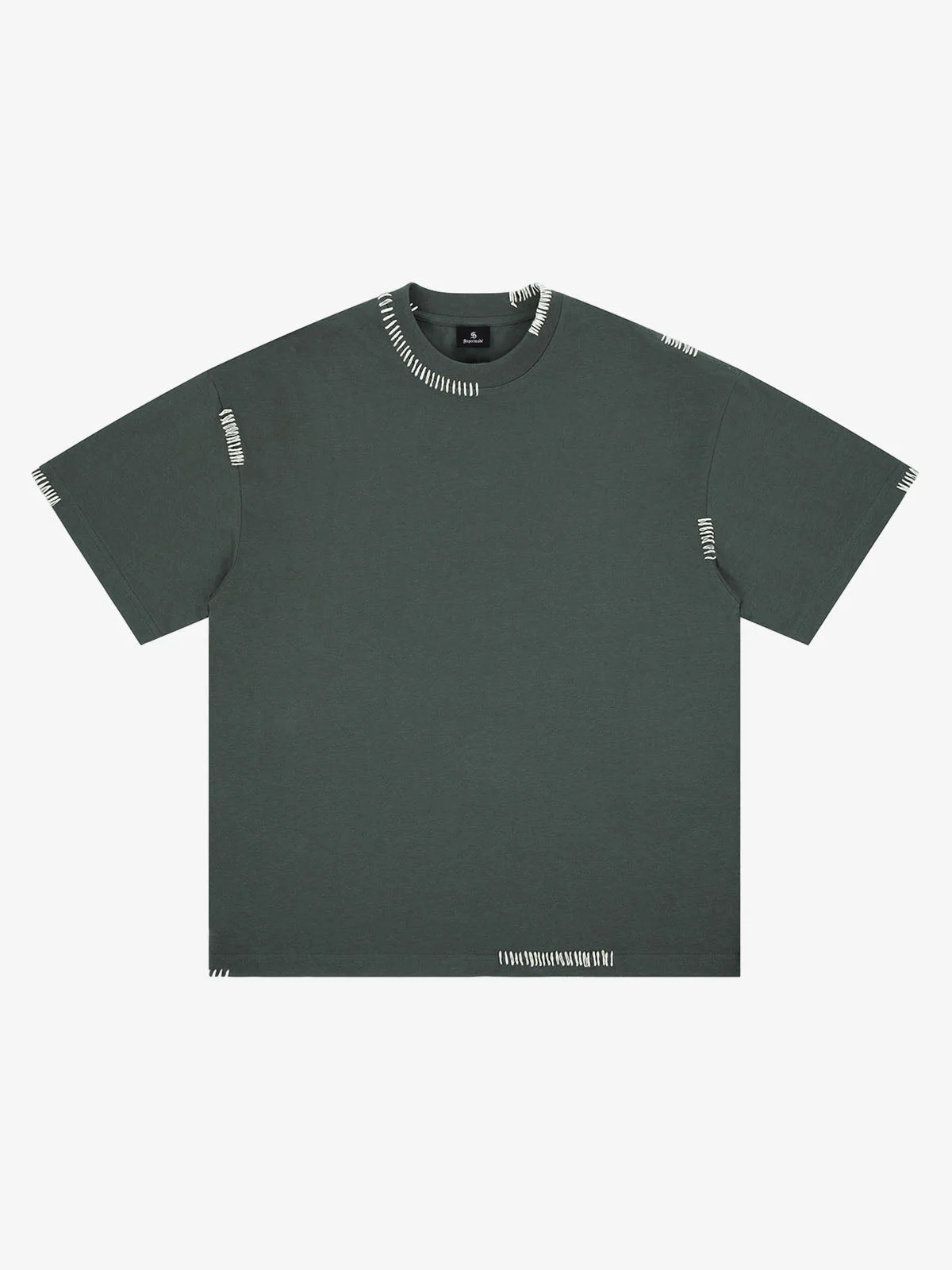 Minimal Exposed Stitch Design T-Shirt