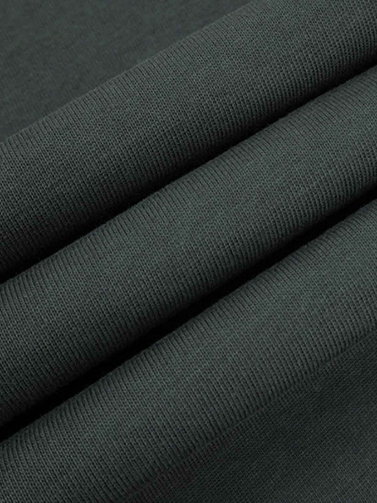 Minimal Exposed Stitch Design T-Shirt - Image 9
