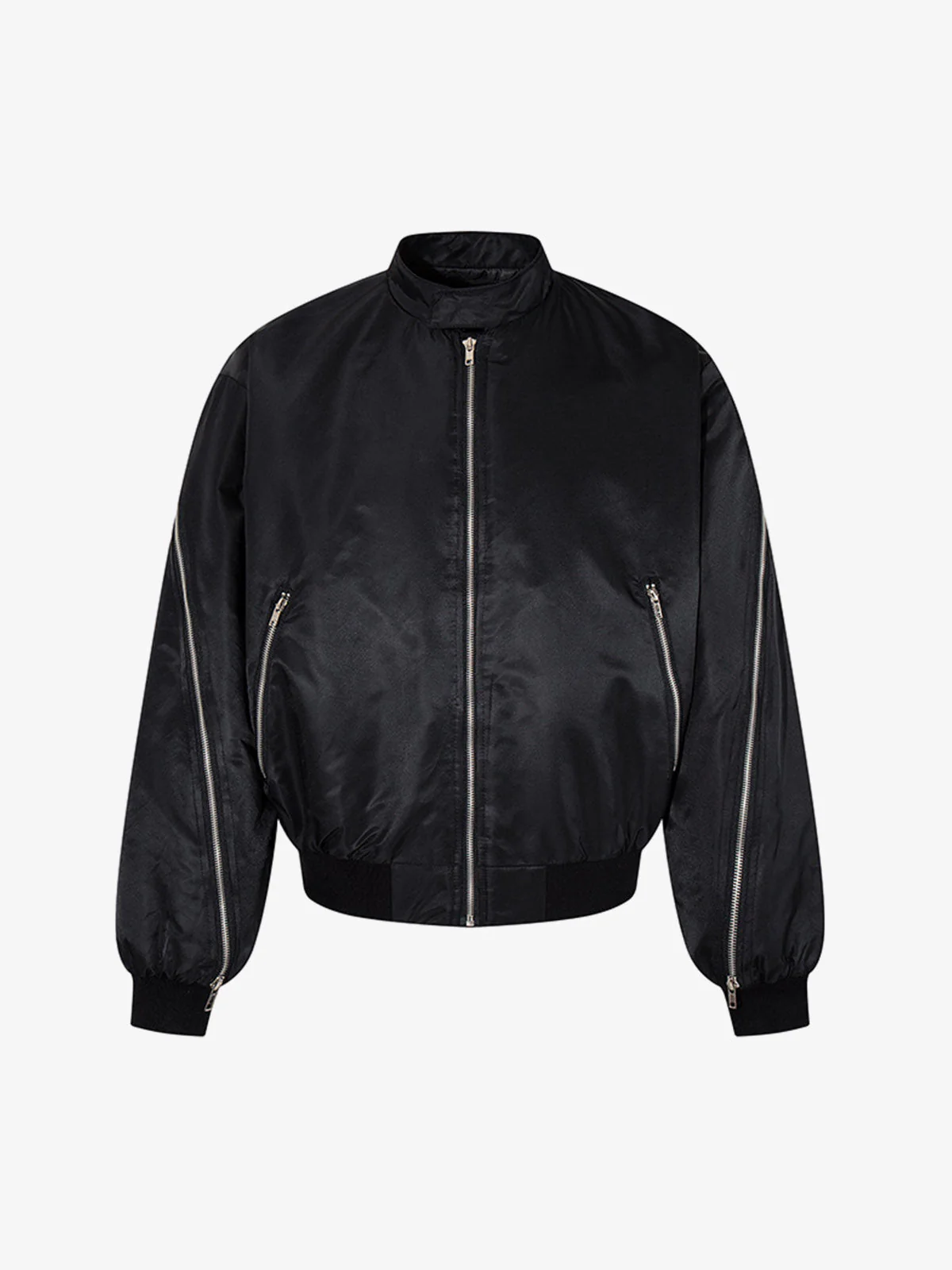 Minimalist Zip Bomber Jacket