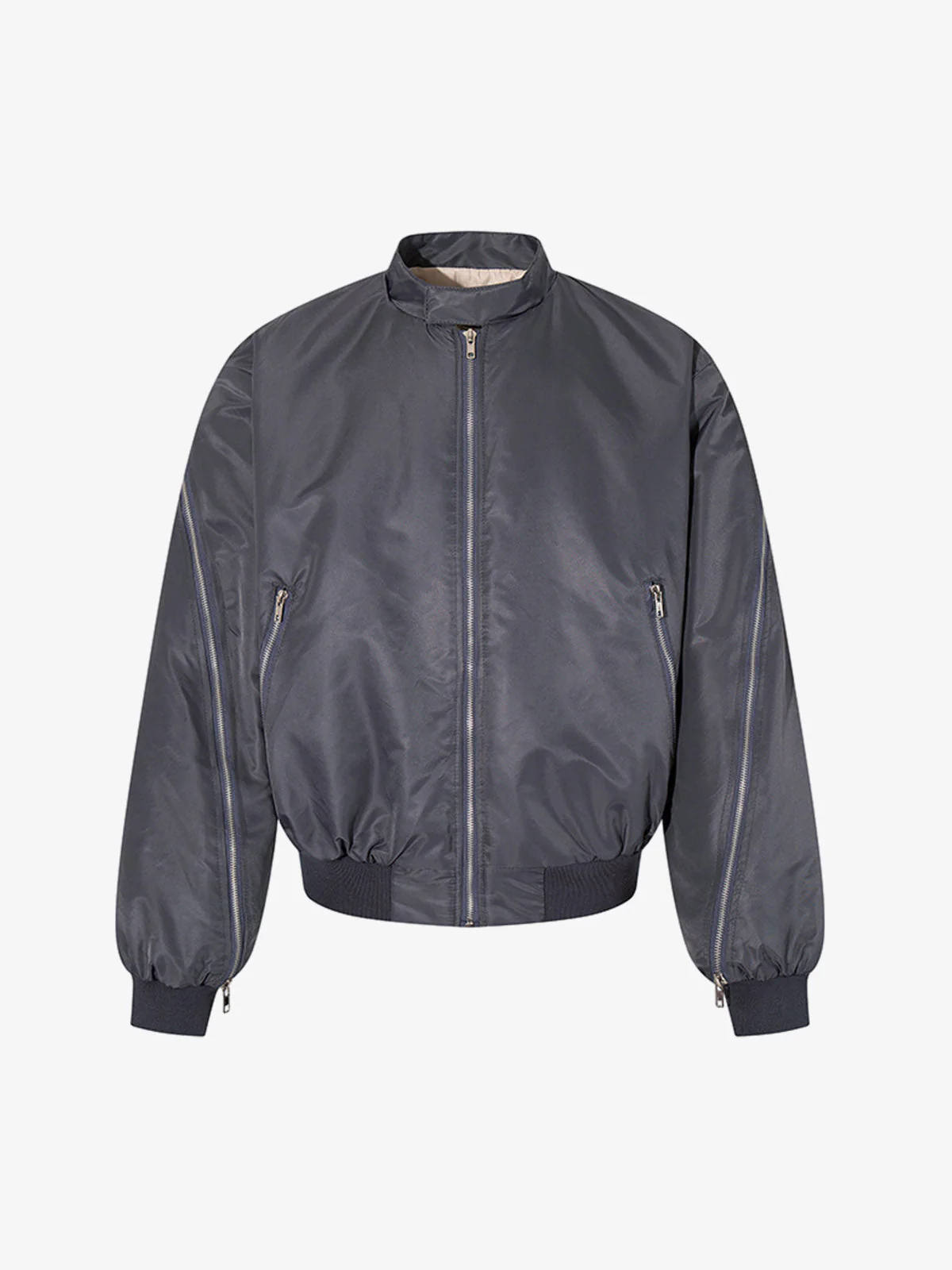 Minimalist Zip Bomber Jacket - Image 2