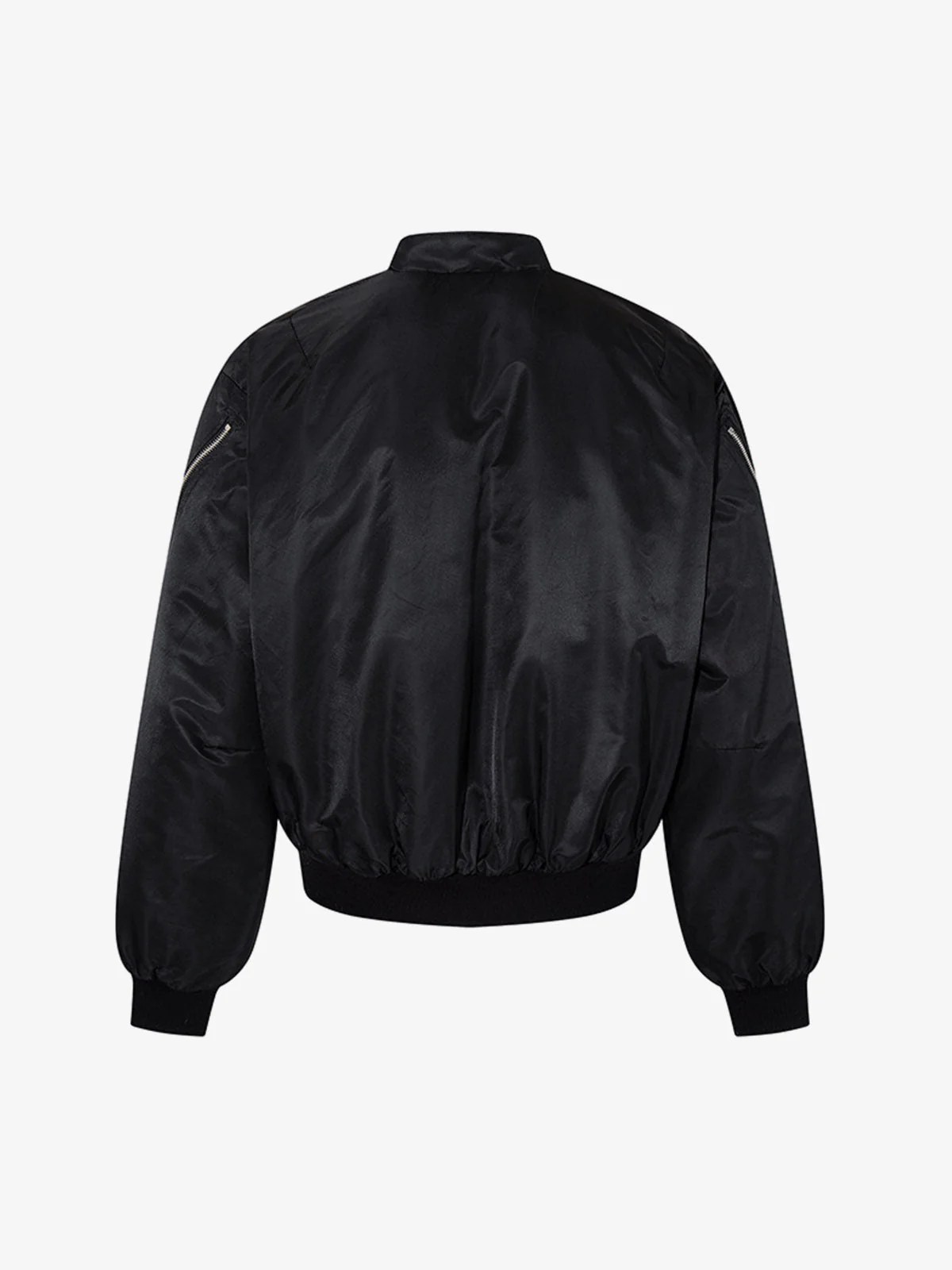 Minimalist Zip Bomber Jacket - Image 3
