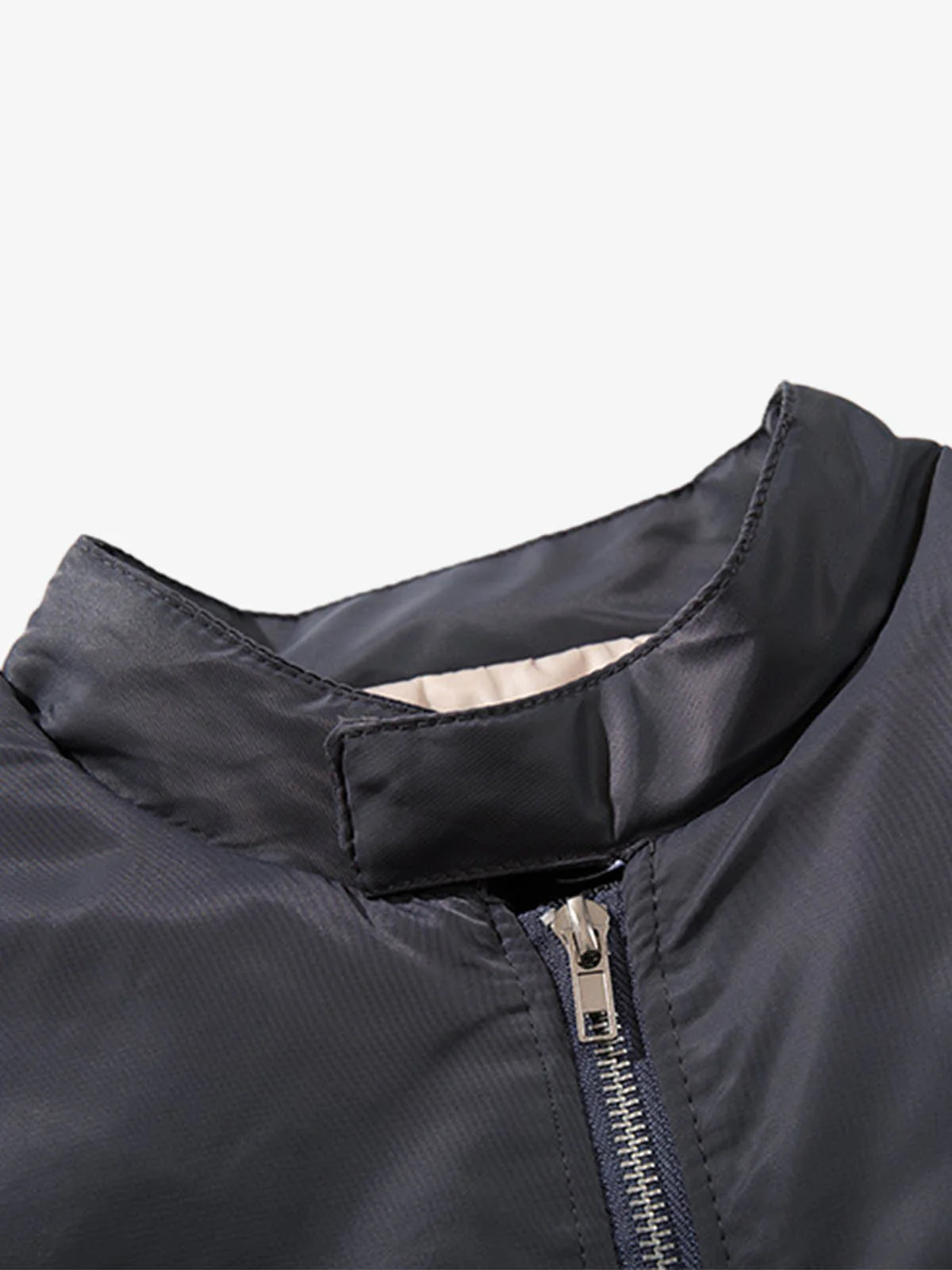 Minimalist Zip Bomber Jacket - Image 7