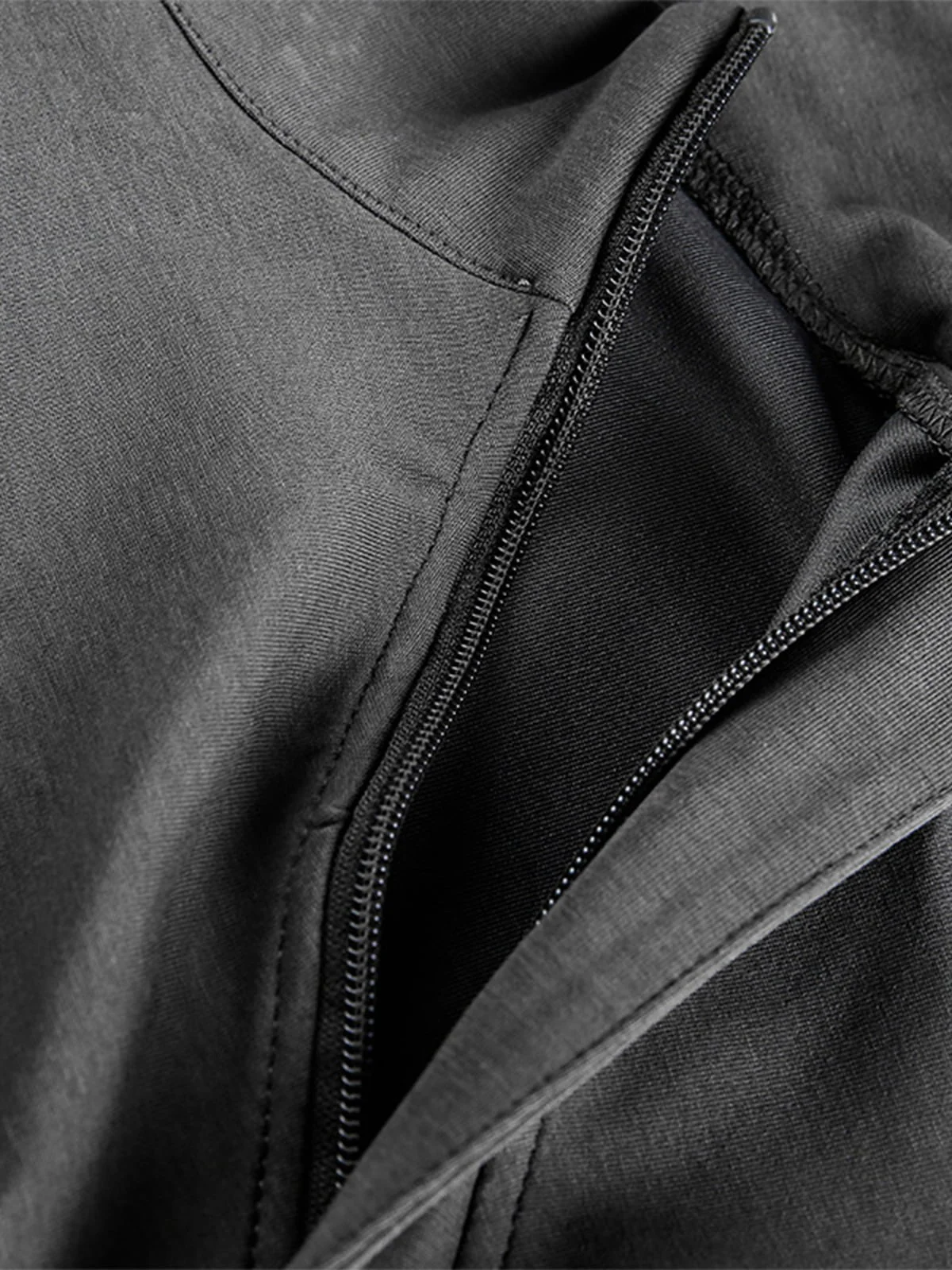 Mock Neck Layered Long Sleeve T Shirt - Image 9