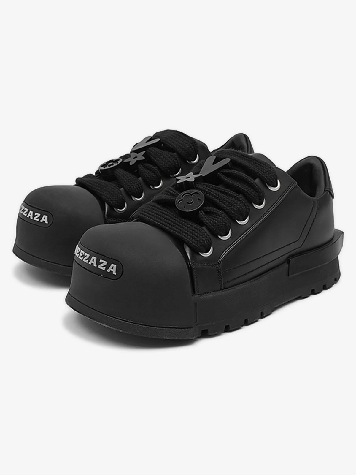 Monochrome Chunky Tread Sneakers - 2267 - Image 2