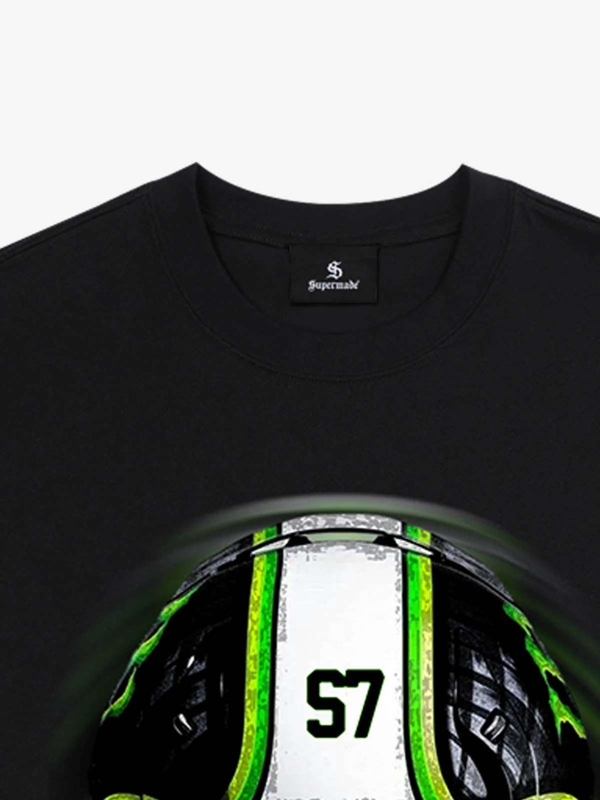 Motorcycle Helmet Graphic T-Shirt - Image 7