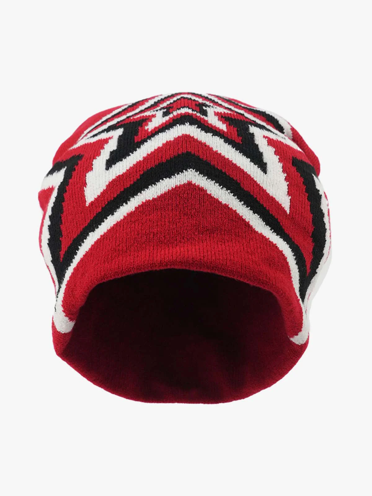Multiclolor Star Pattern Knit Beanie Hat - Image 12