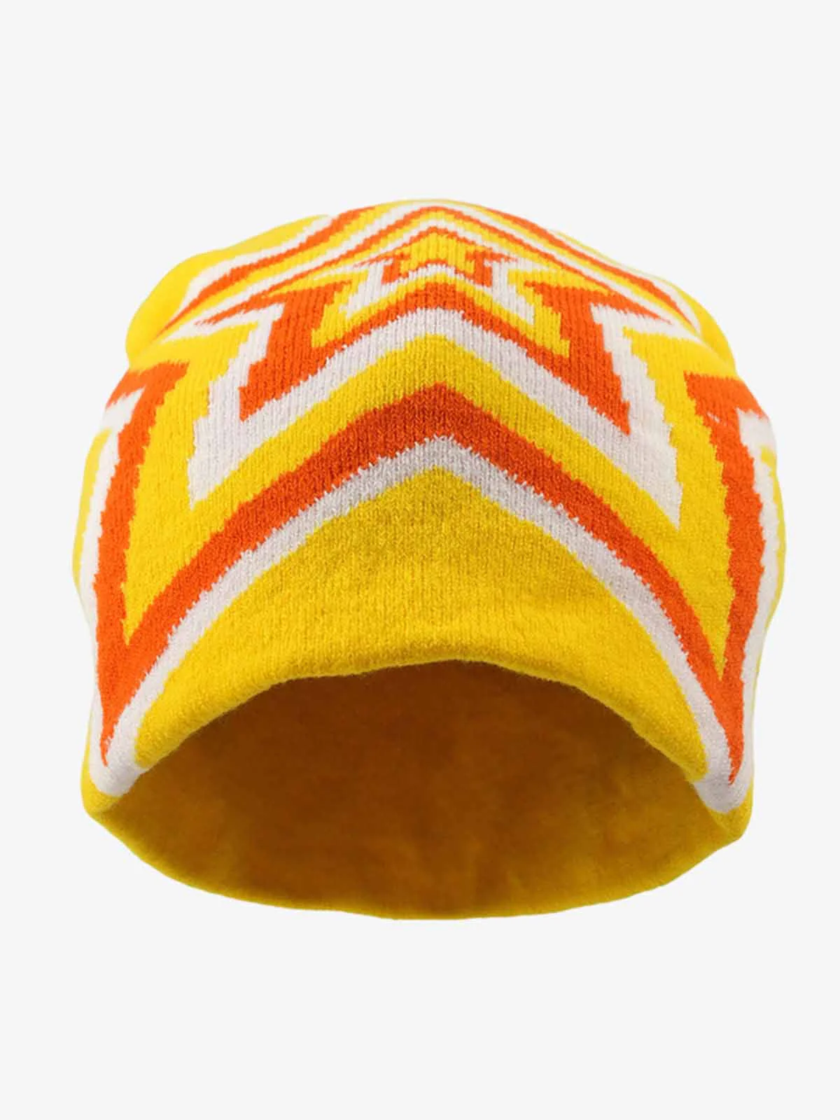 Multiclolor Star Pattern Knit Beanie Hat - Image 13
