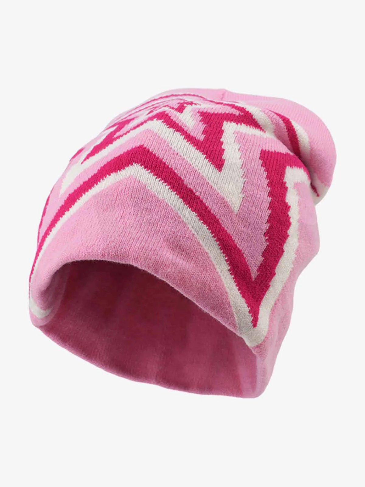 Multiclolor Star Pattern Knit Beanie Hat - Image 5