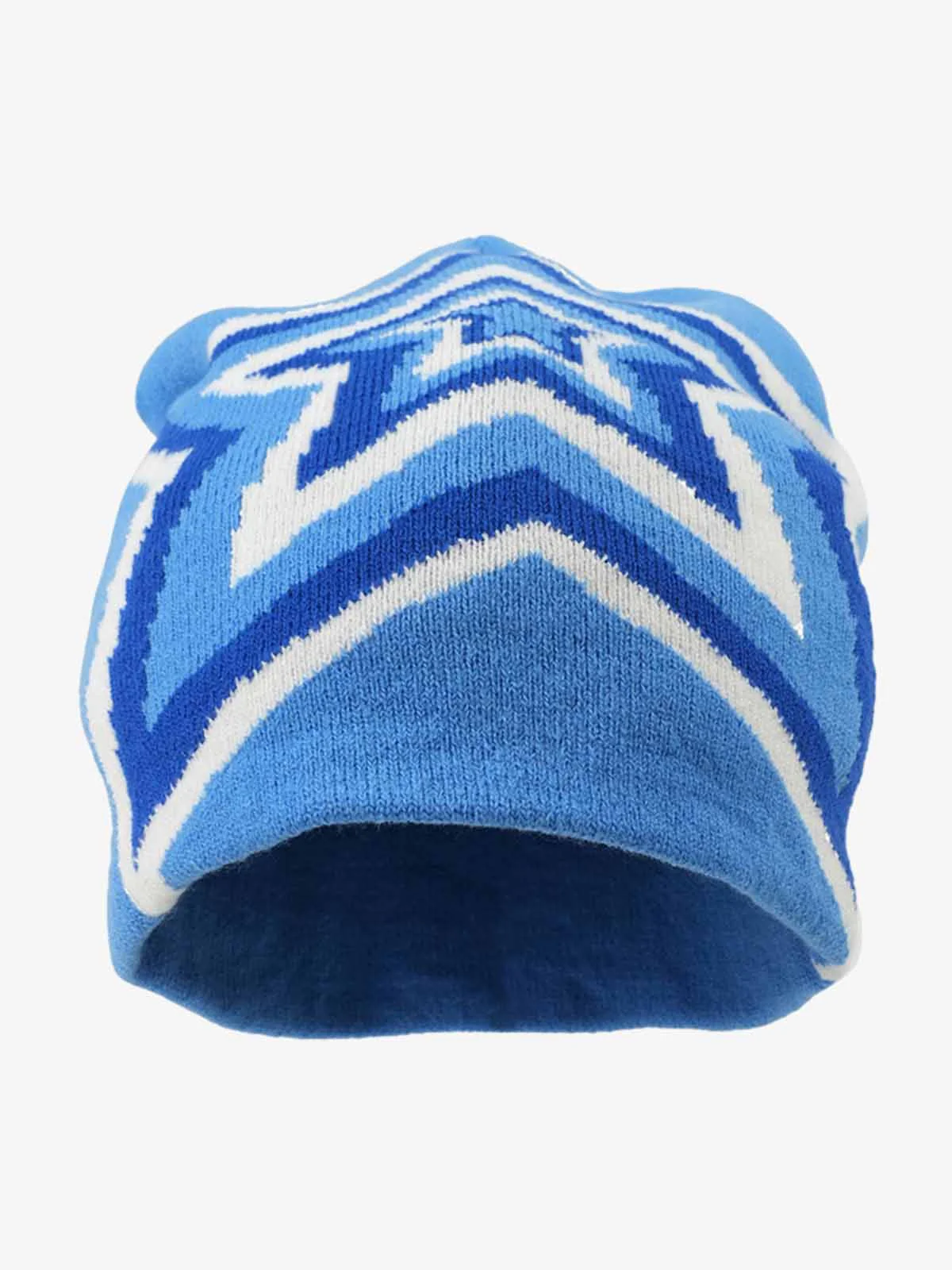 Multiclolor Star Pattern Knit Beanie Hat - Image 8