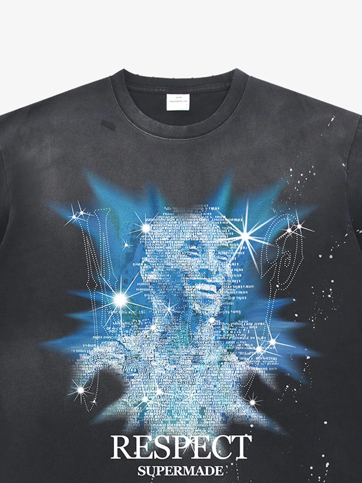 Nostalgic Starlight Basketball Legend Graphic Ink Splatter T-Shirt - Image 3