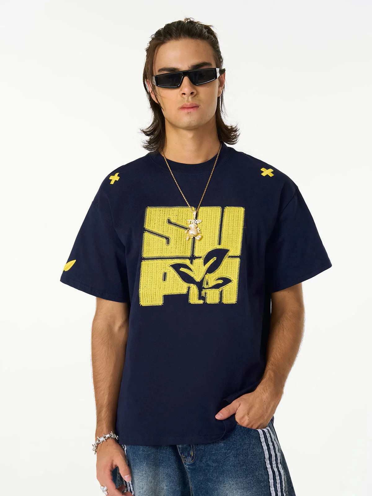 Floral Graphic Print T-Shirt - 2473 - Image 6