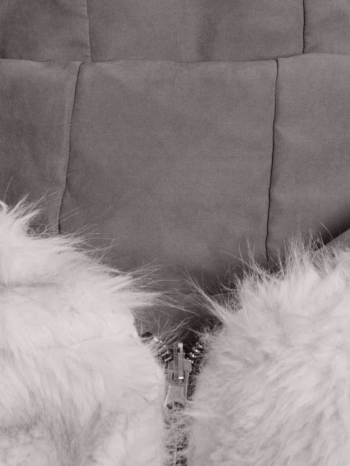 Oversized Reversible Fur Hooded Jacket - Image 10