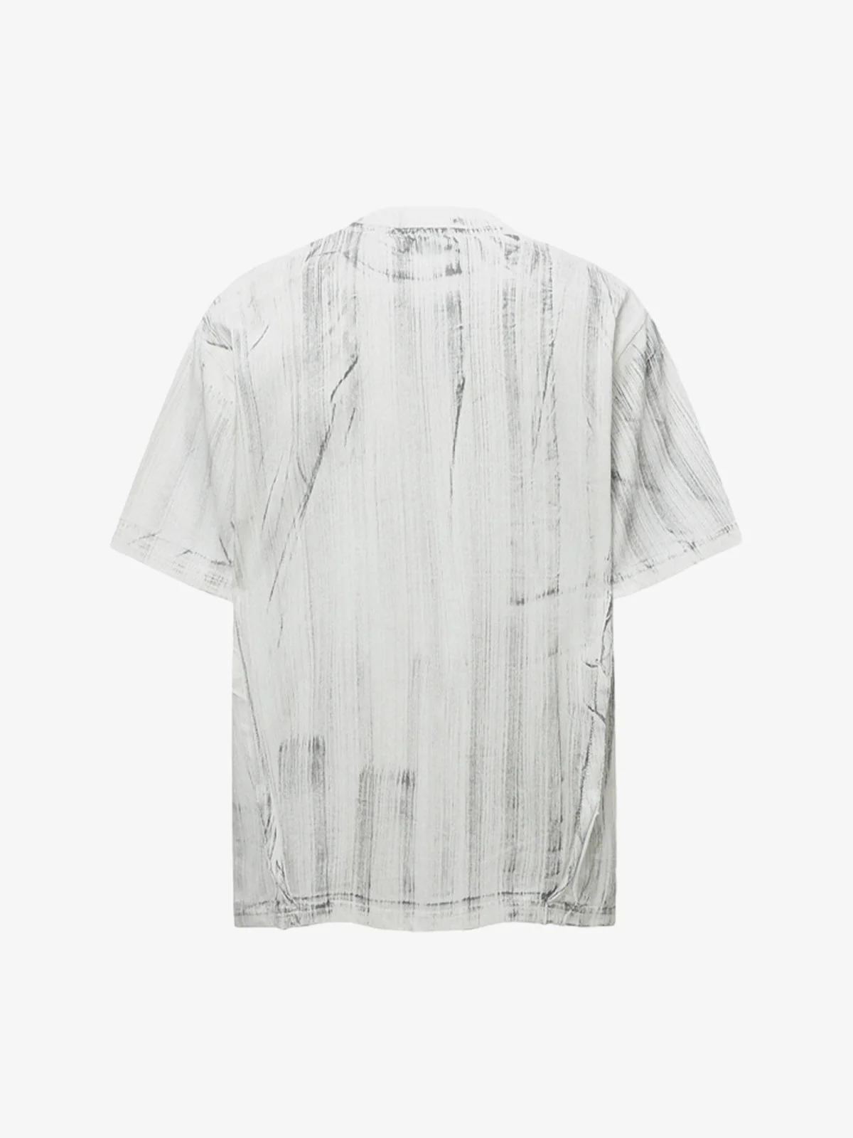 Painted Distressed Print Short-Sleeved T-Shirt - Image 11