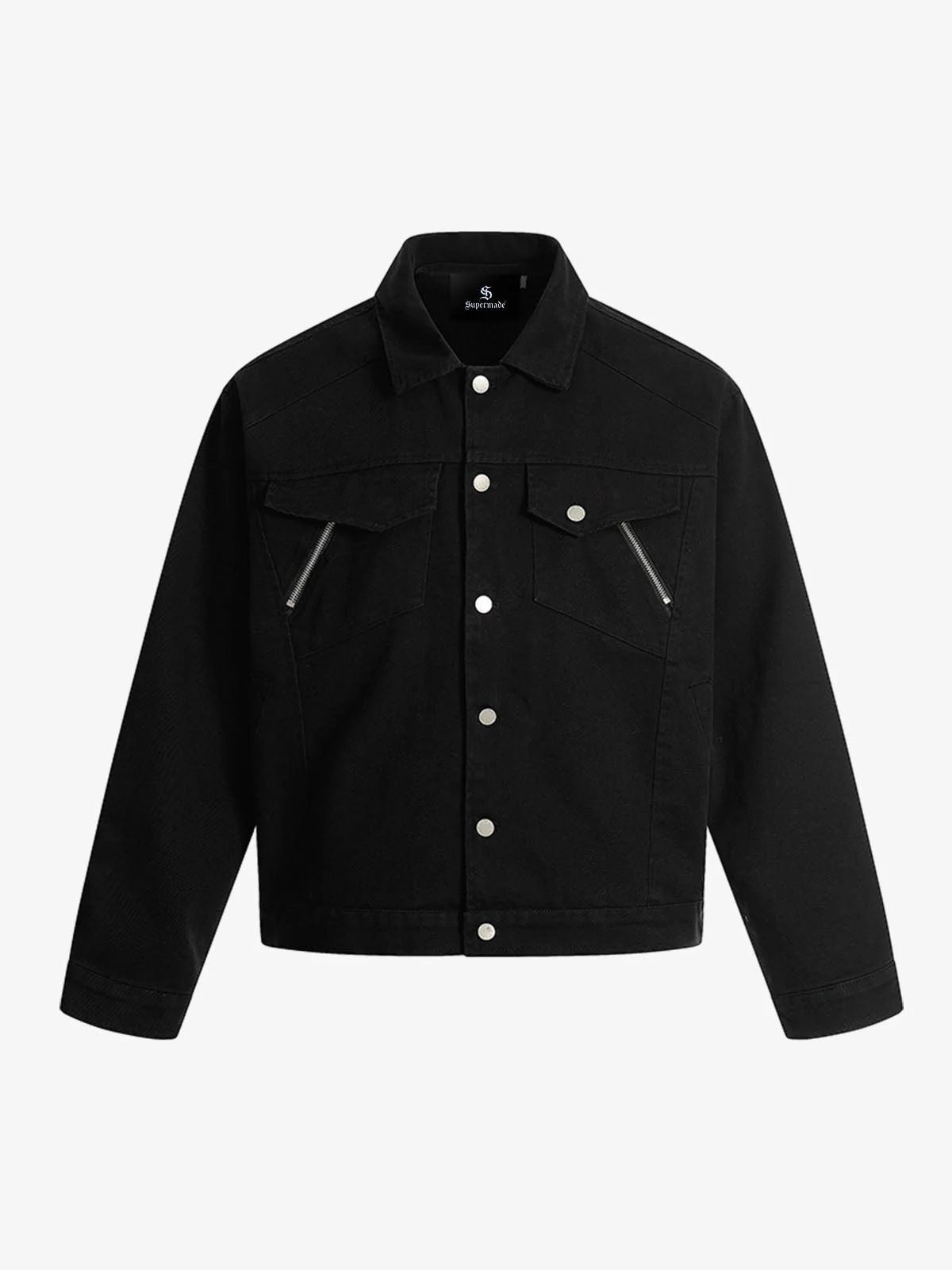 Panel Construction Button-Up Workwear Jacket - Image 2