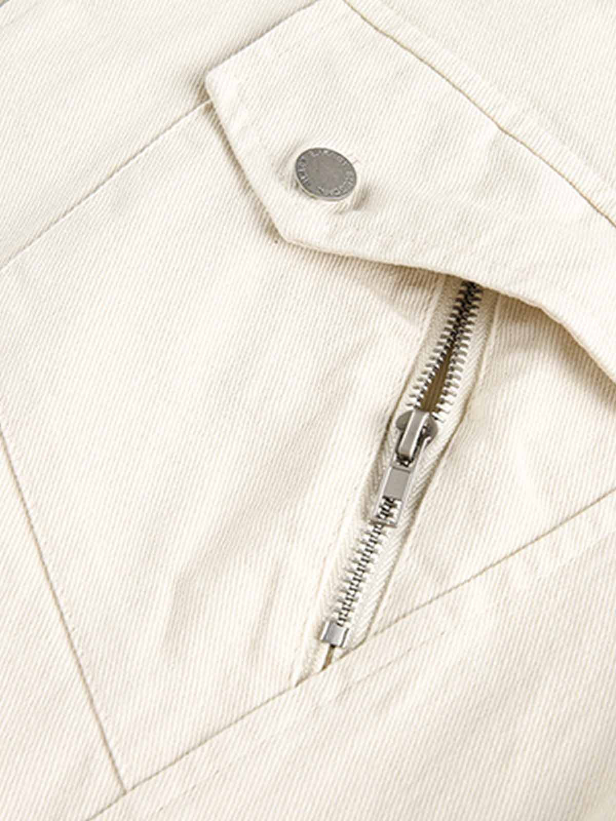Panel Construction Button-Up Workwear Jacket - Image 6