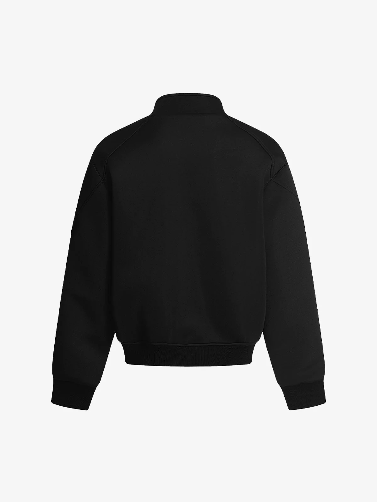 Panel Cut Stand Collar Zip Up Jacket - Image 4
