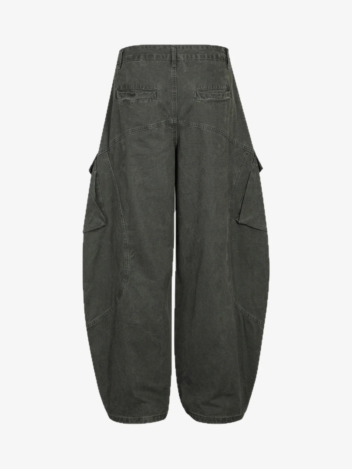 Patchwork Multi-Pocket Workwear Casual Machete Pants - Image 8