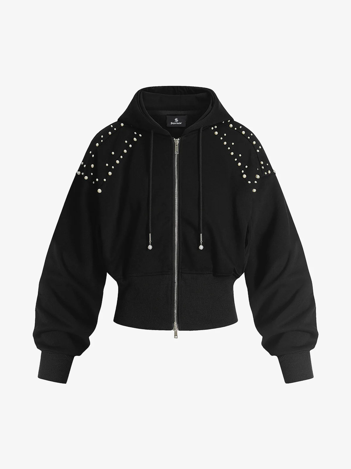 Pearl Design Cropped Jacket - Image 2