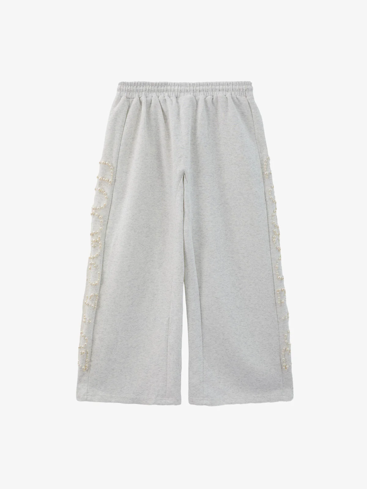 Pearl Embellished Wide-Leg Sweatpants - Image 3