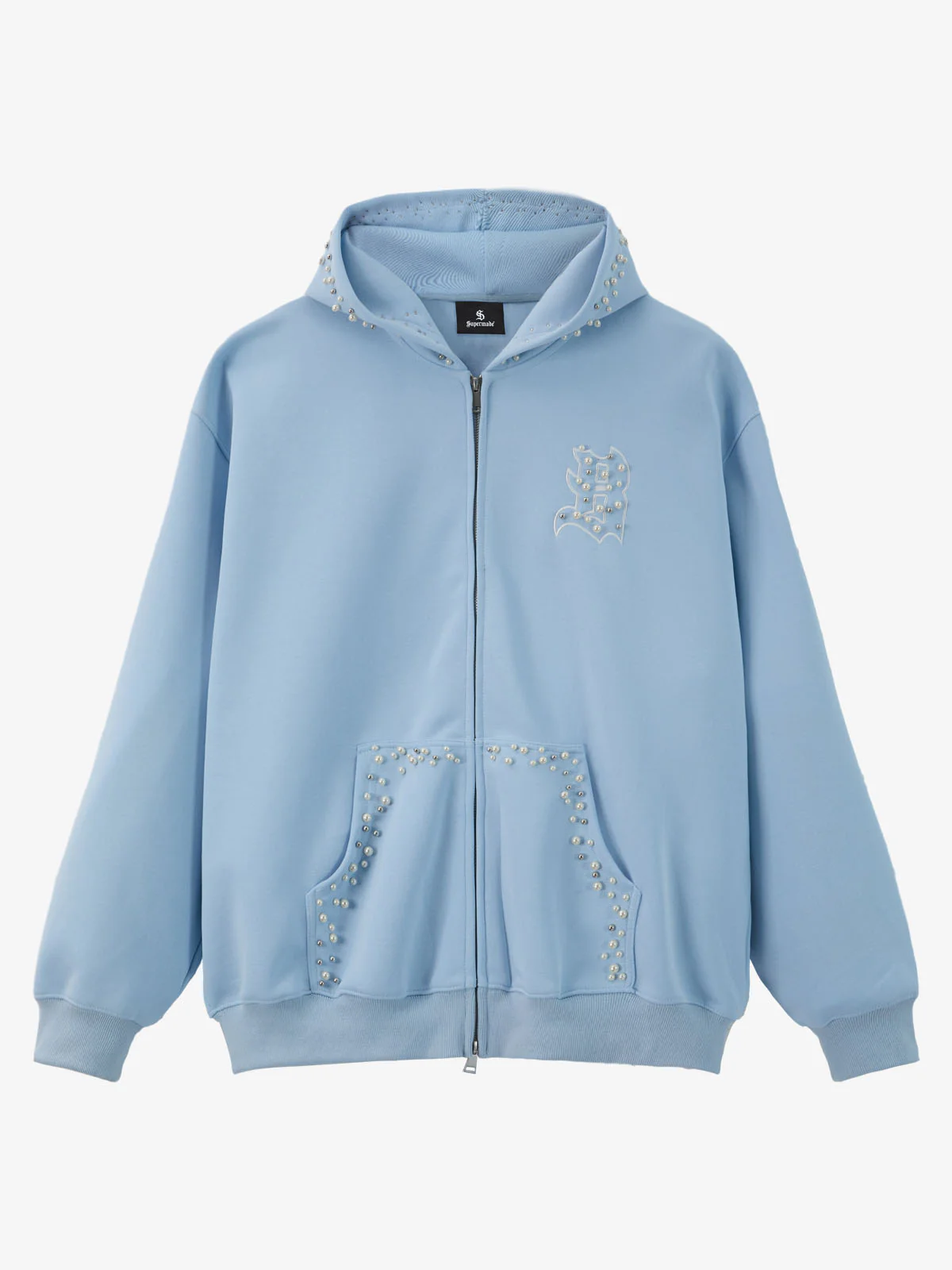 Supermade Pearl Embellished Zip Up Set - Image 18