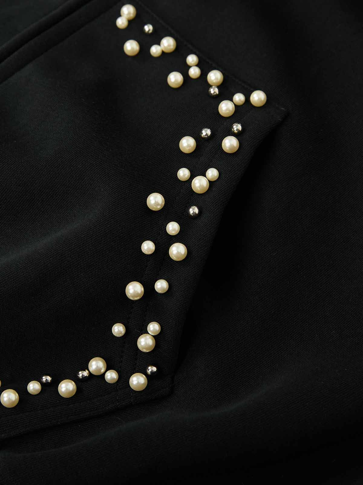 Supermade Pearl Embellished Zip Up Set - Image 34