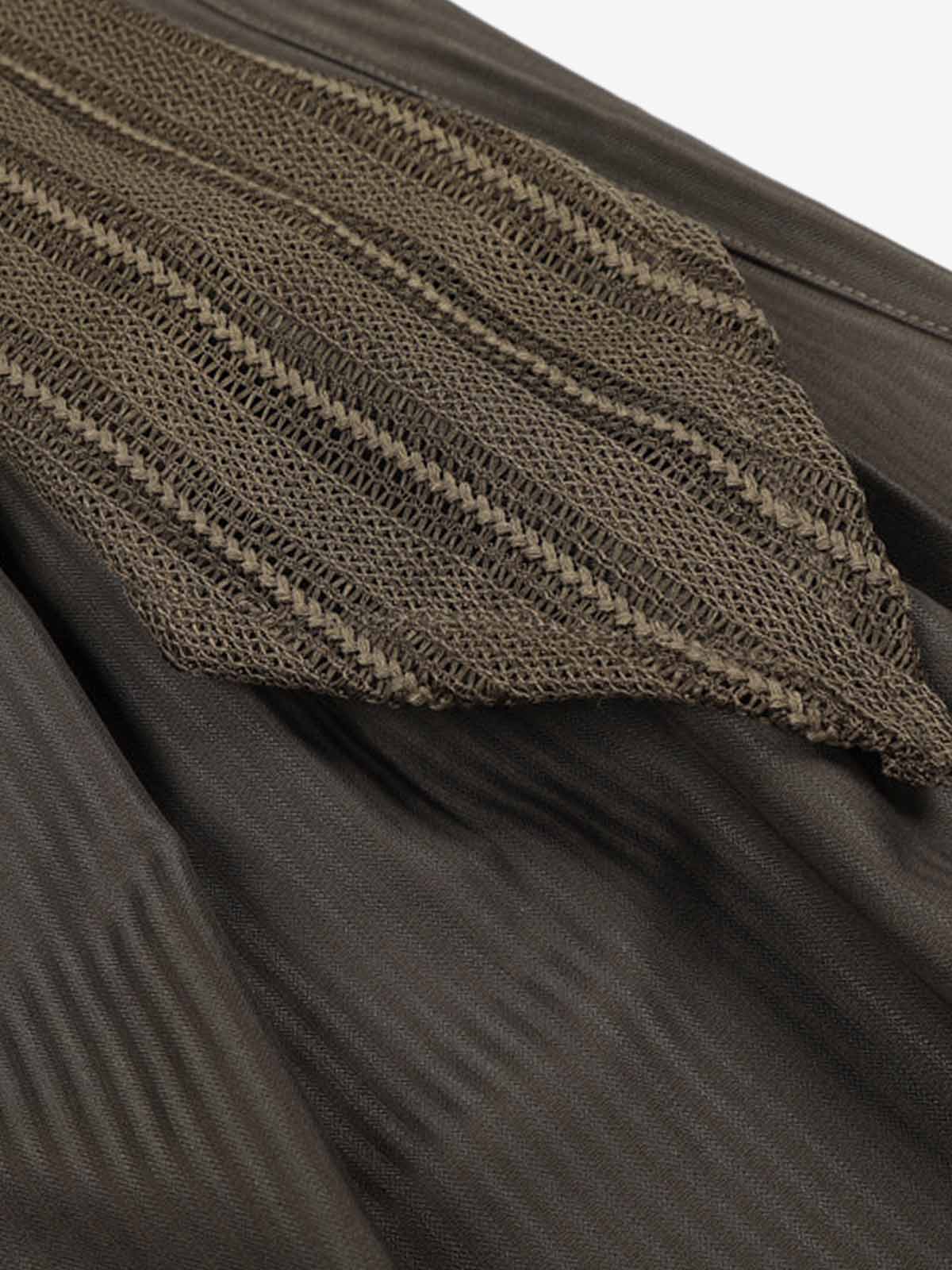 Pinstripe Pleated Wide Leg Trousers with Side Strap Detail - Image 7