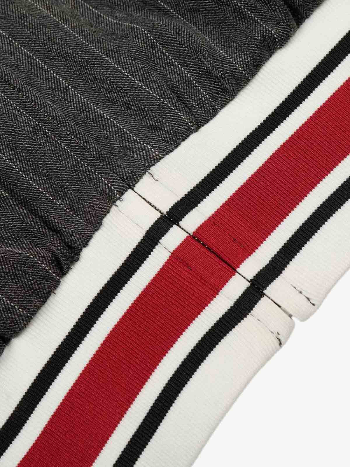 Pinstripe Vertical Embroidery Track Jacket - Image 14