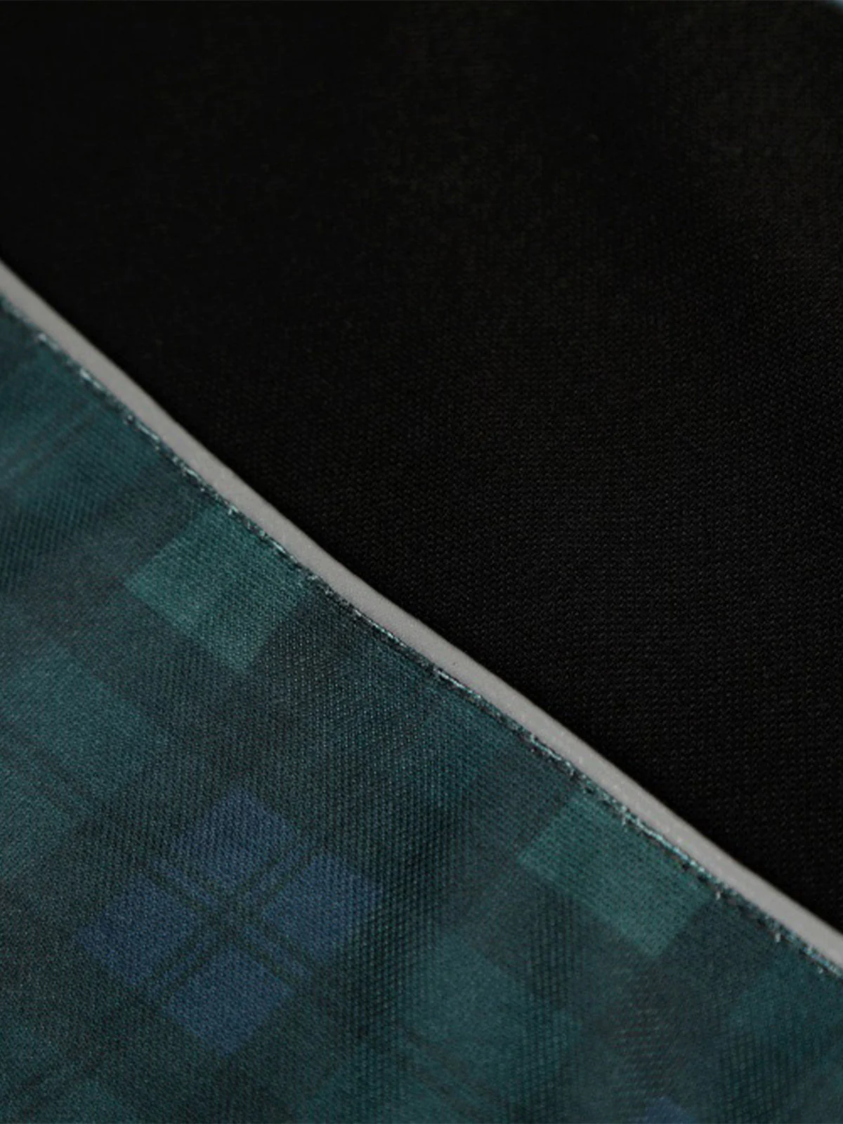 Plaid V-Neck Sport Long Sleeve Jersey - Image 5