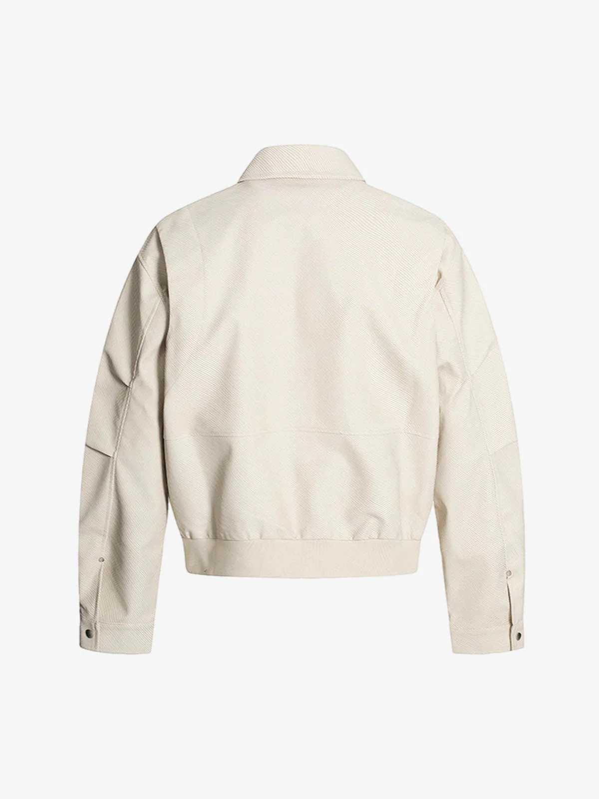 Pleated Back Sleeve Zip Up Jacket - Image 2