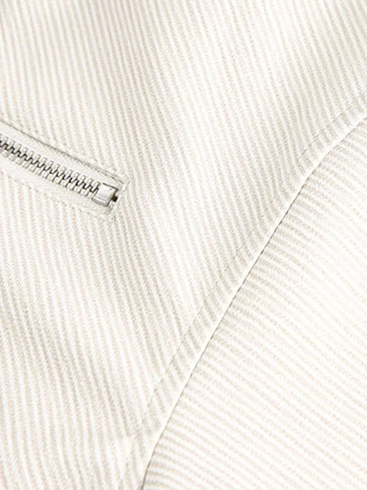 Pleated Back Sleeve Zip Up Jacket - Image 6