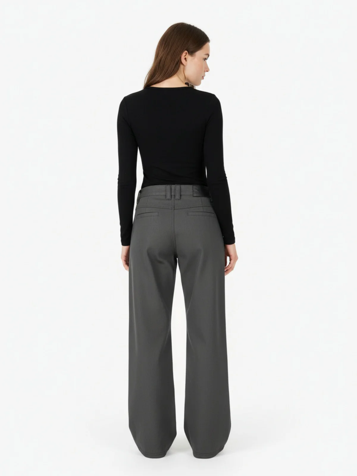 Pleated Deconstructed Tailored Pocket Casual Pants - Image 5