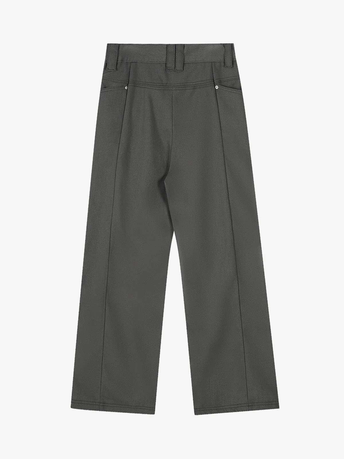 Pleated Deconstructed Tailored Pocket Casual Pants - Image 8