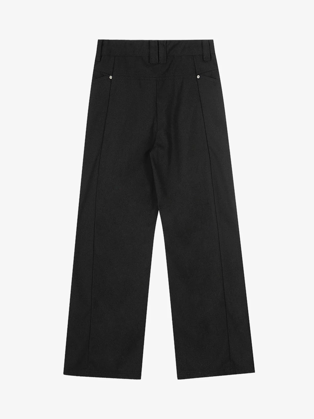 Pleated Deconstructed Tailored Pocket Casual Pants - Image 9