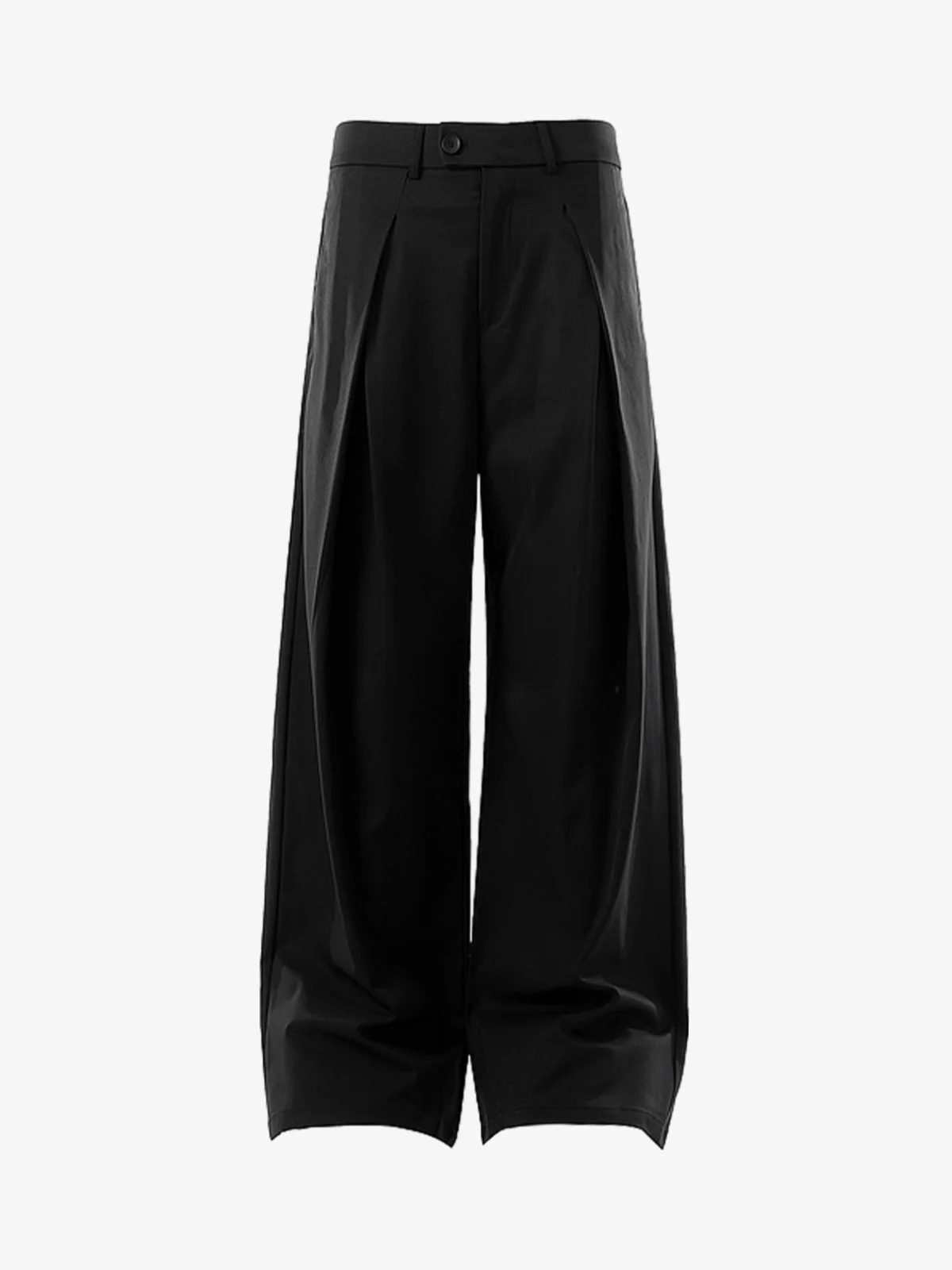 Pleated Drape Bootcut Suit Pants - Image 2