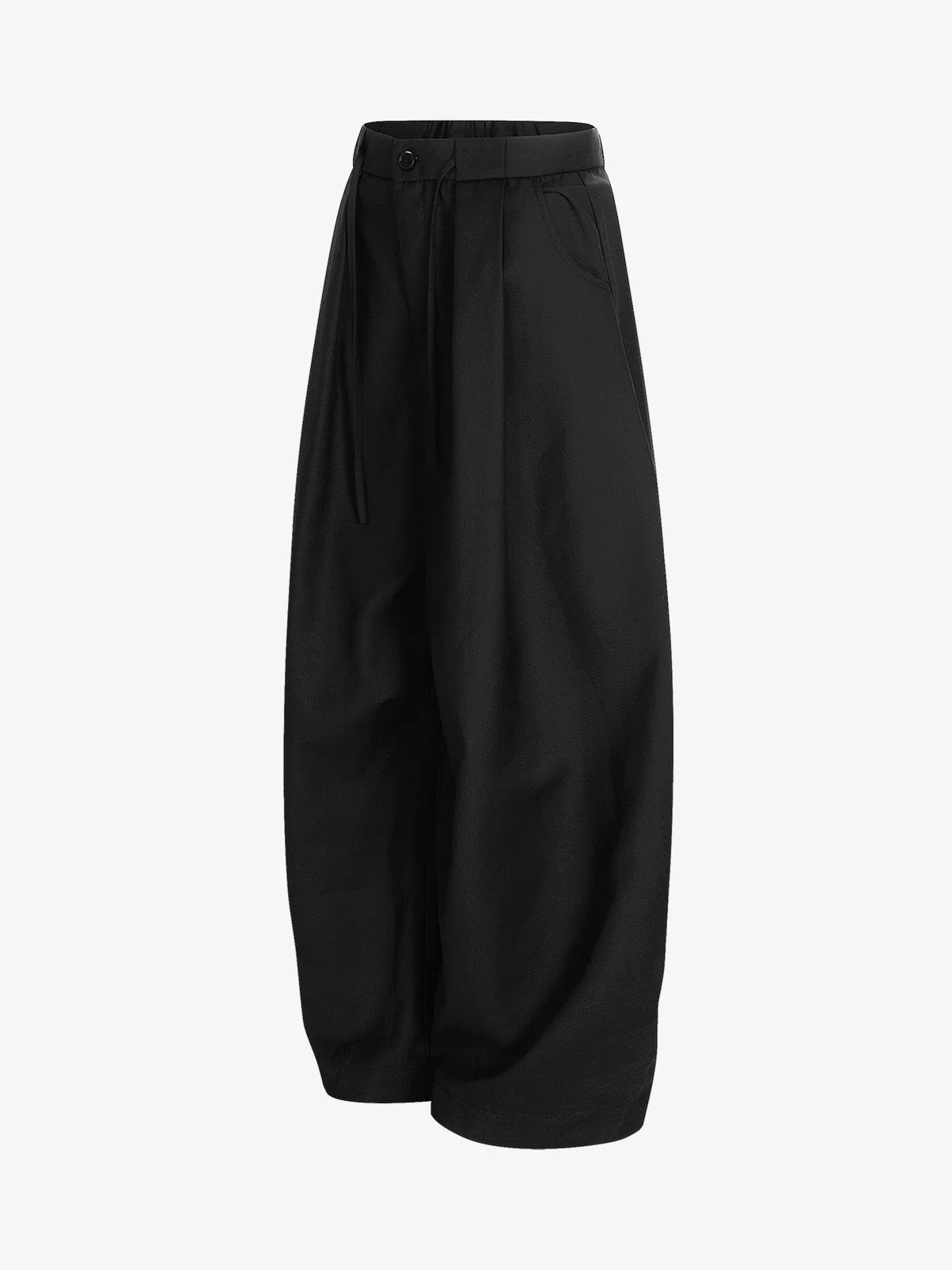 Pleated Drawstring Scimitar Track Pants - Image 10