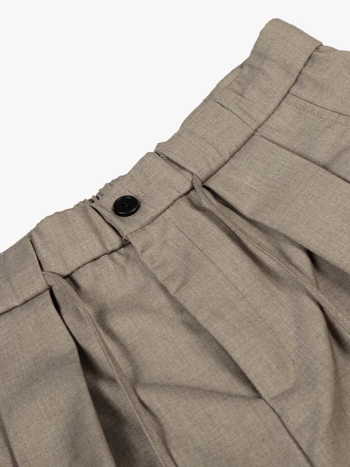 Pleated Drawstring Scimitar Track Pants - Image 4